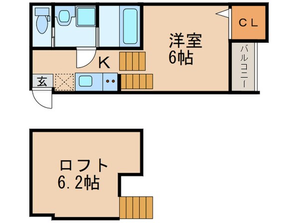 ボヌール中村公園の物件間取画像